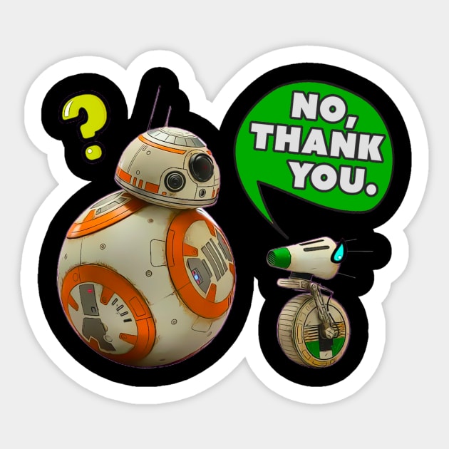 No, thank you Sticker by SarahMosc